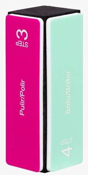 4-Step Nail Buffer Block, Multi-Sided Polishing File for Shaping, Smoothing and Shining Nails, Pack of 4