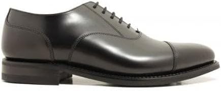 Loake 300 Black G-Width Polished Leather G Width Mens Oxford Lace Up Shoes 7 Black