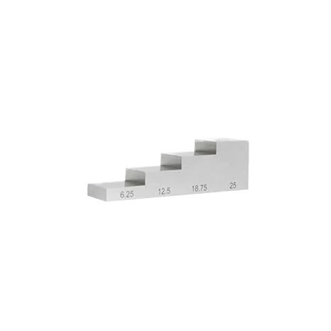 Thickness Calibration Block 4-step Calibration Block 6.25-12.5 -18.75-25mm for Thickness Gauge
