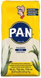 Pan White Cornmeal 1kg | Authentic Precooked White Cornmeal for Arepas, Soups, Baked Goods | Gluten-Free, Easy to Use | Authentic Maize Delights | Goodness for Creative Kitchens