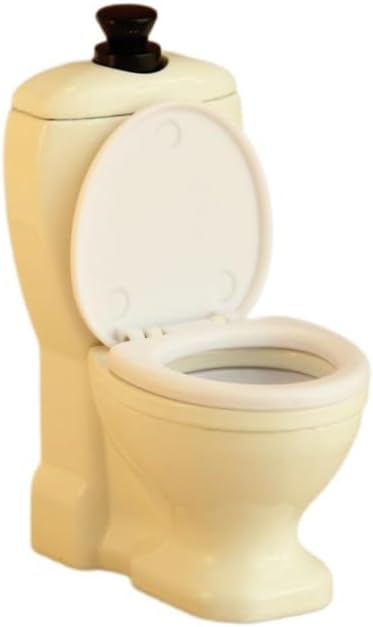 1:12 Dollhouse Bathroom Toilet, Miniature Iron White Dollhouse Toilet