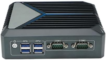 12th Gen Mini Host,Fanless Industrial Computer,Intel N100,4 Cores and 4 Threads, 2* Intel i225-V 2.5G Network,Support 1*DDR4 3200MHz Memory,4K HDMI Dual COM (NO RAM NO SSD)