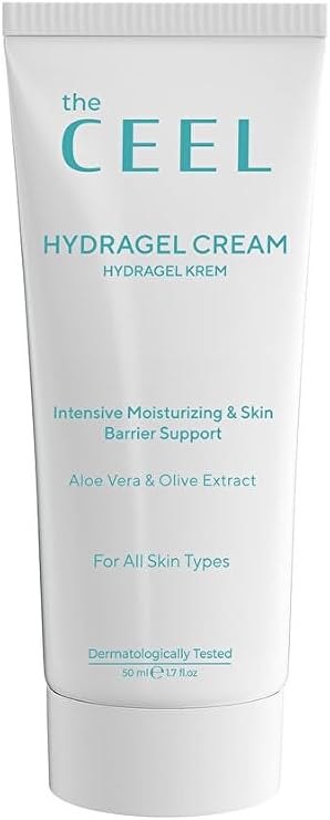 The Ceel Yoğun Nemlendirici Jel Yüz Kremi 50 ml, Hyalüronik Asit ve Panthenol ile Cilt Bariyeri Destekleyici, Aloe Vera Özlü Su Bazlı Ferahlatıcı Bakım ve Makyaj Bazı