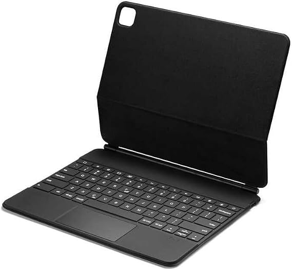 Apple iPad Pro 11 1/2/3/4.Nesil Klavyeli ile uyumlu Kılıf Magic Keyboard Touchpad Aydınlatmalı Klavye Siyah (M4 2024 değildir)