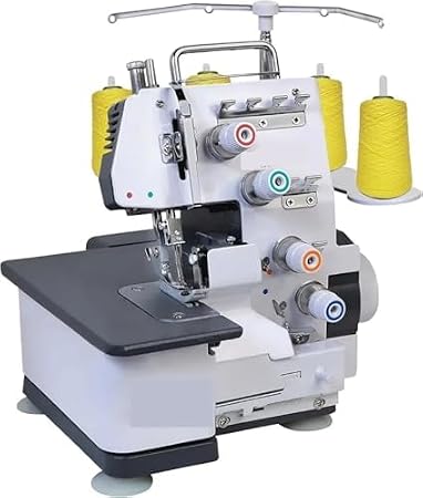 Semi-Industrial Overlocker Sewing Machine | 3-4 Thread Serger with Heavy-Duty Metal Frame | Professional Overlock Machine for Home & Light Commercial Use