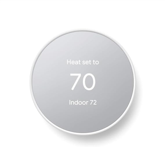 Google Thermostat, Polycarbonate, Snow