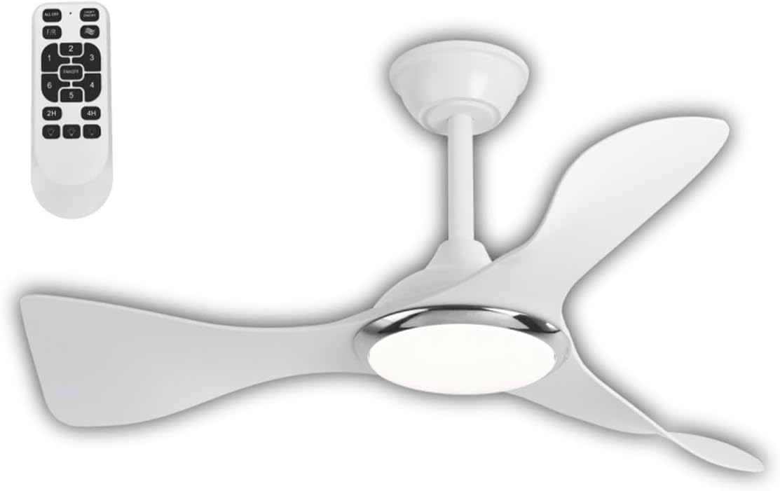 CATA CT-3000 Modern Tavan Vantilatörü Beyaz LED Işıklı ve Uzaktan Kumandalı