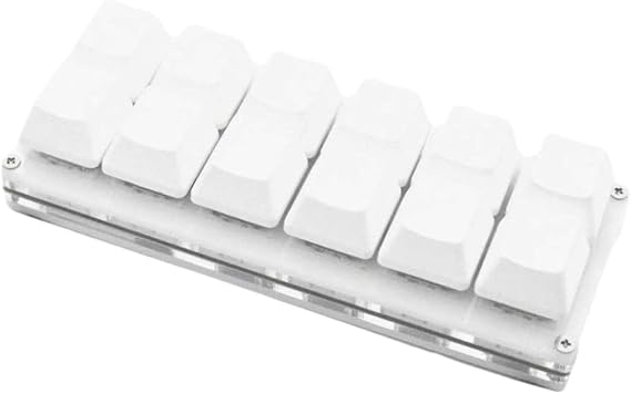 12 Key Programmable Macro DIY Custom Hot-swappable Sayo Device Keypad Compatible With Gaming Controllers(White)