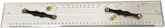 Navigation parallel ruler 45cm with imported scale and aluminum tension chain for precise measurement and drawing on various navigation charts