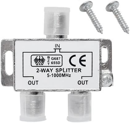 2 li Uydu Splitter Kablo TV Rg6 Anten Çoklayıcı Dağıtıcı