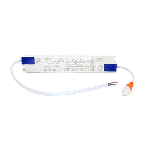 LED Slim Linear Constant Current Driver Transformer Power Supply, Output DC30-40V 1050mA 42W, Input AC220-240V, Non-Dimmable, IP20 Non-Waterproof