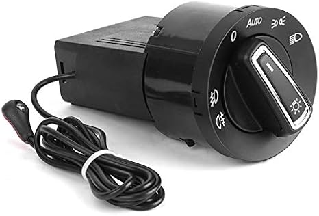 Automatic Light Switch Headlight Switch with Light Sensor Module for Automatic Headlight Control Upgrade Black ABS Plastic Suitable for MK4
