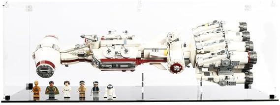 Display Case compatible with Lego 75244 Tantive IV, (Clear Back Panel)