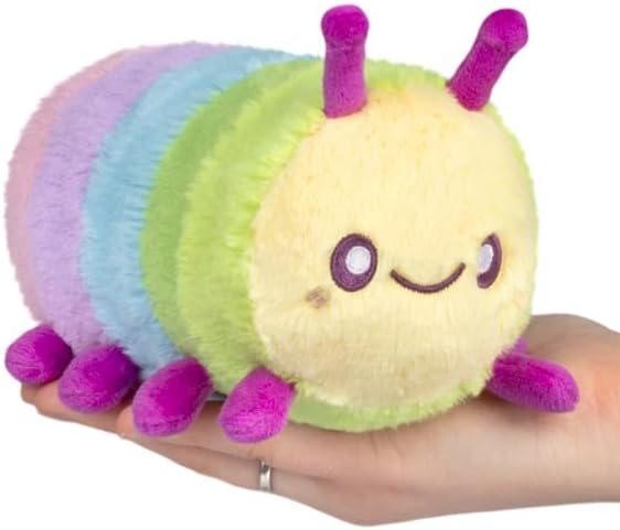 Squishable - Snacker Rainbow Caterpillar S1 E5 - ガーデンコレクション - 7インチ - ソフトトイ コレクタブルぬいぐるみ - 豆