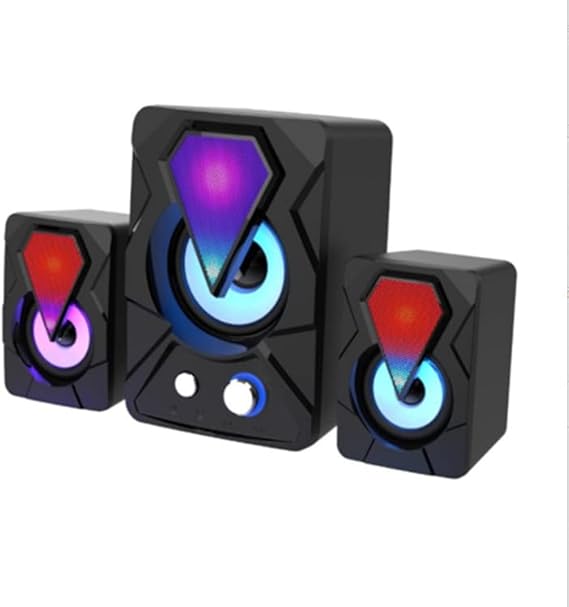 E-1306 Phone Computer Tablet RGB Stereo Usb Subwoofer Speaker