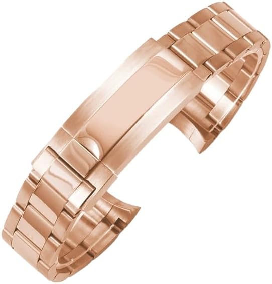 Solid Stainless Steel Watch Bracelet Quick Release Deployment Buckle Watch Strap for Rolex Daytona Submariner