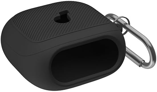 Soft Silicone Case For Soundcore For Liberty 5Pro, Protective Cover With Keychain Shockproof Earbud Shell Accessories For Travel And Sports(Black)