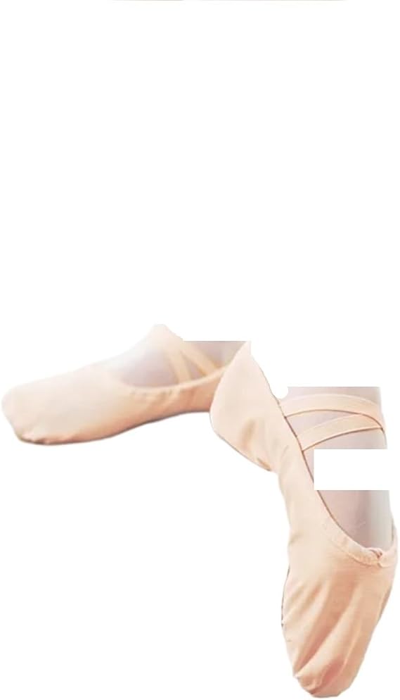 Canvas Ballet Shoes Split Sole Suede Practice Girls Women Dance Wear Footwear Slippers Gym Yoga Jazz Ballet Shoes Women(Beige,42)