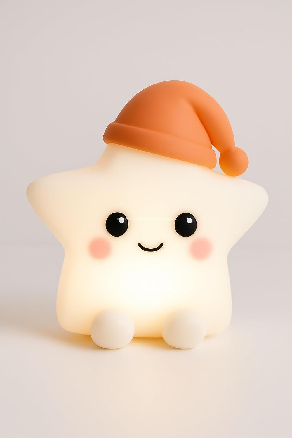 Busstier Animal Figure Night Light, Silicone RGB Touch, Soft Light, For Baby Room and Kids, USB Rechargeable, Colorful Lighting, Decorative Night Light, Sleep Light Star [Energy Class A]