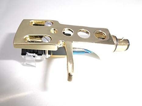 Gold plated headshell mount with MM cartridge for Gemini XL500 Mk2, XL300, TT03, XLB D40, XLD D50 IV, TT02, SA 600 II, TT01, HD15, PT 1000, PT 2100, XL600 Turntables