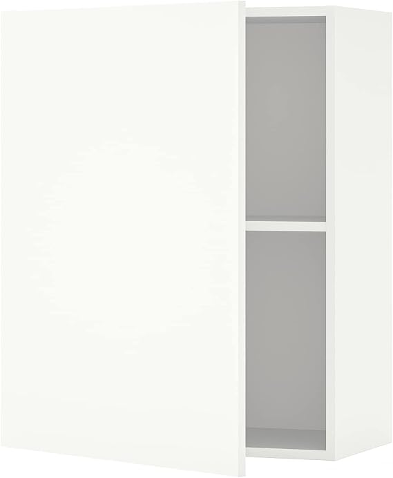 Mutfak duvar dolabı, beyaz, 60x75 cm, 1 kapaklı