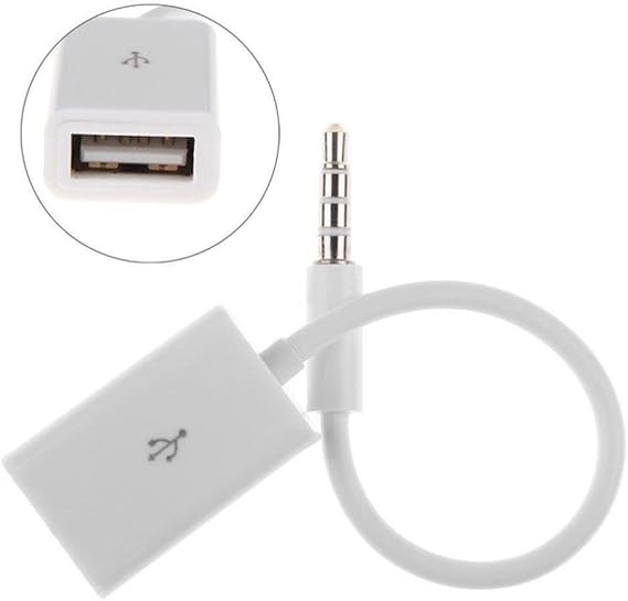 Usb To Aux Kablo Stereo DİŞİ Ses 3.5mm Mp3 Player Telefon Otg Kulaklik
