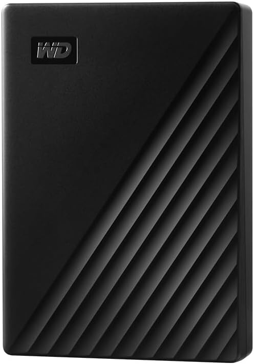 WD 5TB My Passport portable external storage, external hard drive, USB 3.0, portable HDD with software for device management, backup and password protection, works with PC, Xbox &Playstation, Black