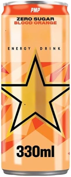 Blood Orange Energy Drink 330ml (Pack of 36) Zero Sugar "Deliciousness that brings a smile" For All Occasions''