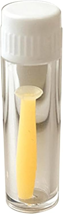 Yellow Soft Silicone Contact Lens Tool Plunger Remover for Soft and Hard Lenses Multipurpose Accessory Soft Contact Lens Helper Tool, Convenient Contact Lens Care