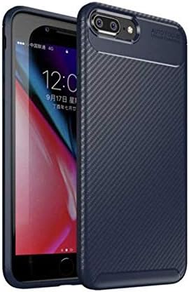 Spia Apple iPhone 8 Plus - 7 Plus ile uyumlu Kılıf Lacivert Karbon Silikon Orijinal Esnek İnce Geliştirilmiş Dayanıklı Darbe Karşıtı Koruyucu Yeni Nesil Tasarım (Apple iPhone 8 Plus, Lacivert)