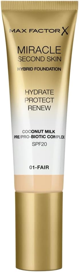 Max Factor Miracle Touch Second Skin, 01-Fair, 30 ml