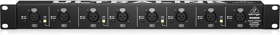 Behringer ULTRALINK MS8000 Ultra-Flexible 8 Channel Microphone Splitter, Black