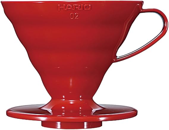 Hario Kahve Filtresi, Plastik Size 02 Kırmızı VD-02R