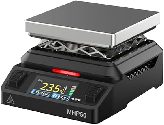 Mini Heating Station for Soldering Iron, MHP50, 100°C-350°C. Preheater, Portable Soldering Station (AL50)