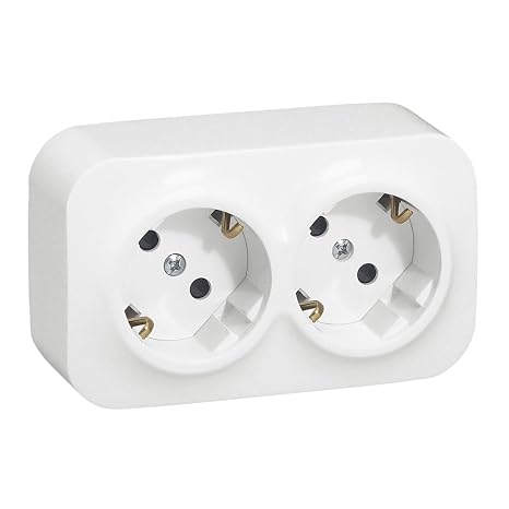 Legrand, 2 Outlet Wall Plug, Forix, Standard White