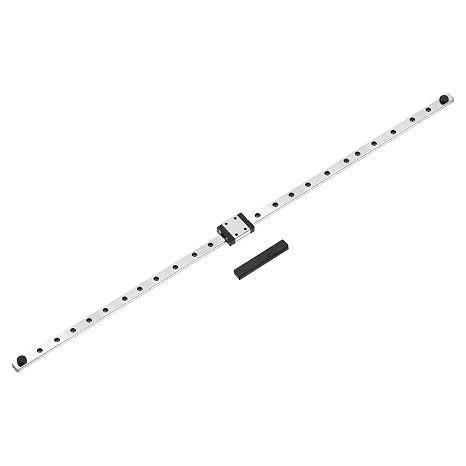 sourcing map MGN7 400mm Linear Sliding Rail Guide with MGN7C Sliding Carriage Block and Mini Guide, Linear Motion Guideway for Mini Engraving CNC Machine 3D Printer