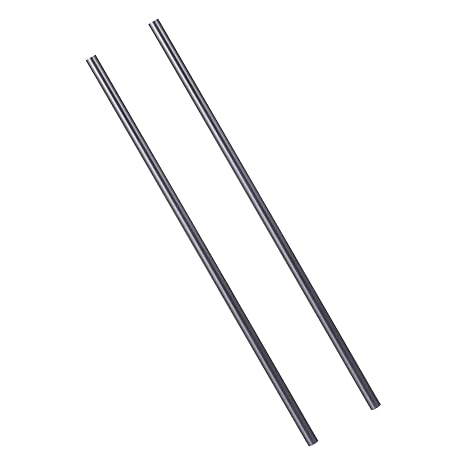 2pcs Graphite Rod Ø8×300mm Graphite Stirring Cylinder Stick Electrode Bar Carbon Stirring Rod for Crucible Melting Refining Casting Metallurgy Machinery Electronics
