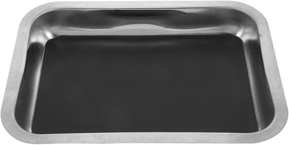 NOLITOY Stainless Steel Dissection Tray 26x19x4cm Metal Lab Pan Plate for Anatomy Biology Science Education Laboratory Experiment Research Student Clinic Wax Coated Equipment Accessories