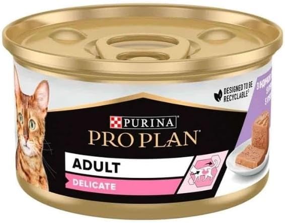 Pro Plan Delicate Kıyılmış Hindili Yaş Kedi Maması 85gr