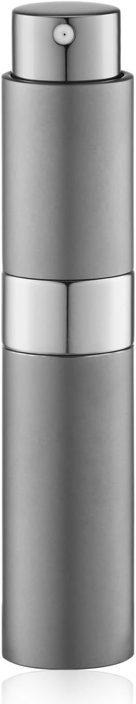 Lulupack 10ml 香水アトマイザー 詰め替え可能 ミニコロン スプレーボトル 空 詰め替え可能 ポータブルスプレー 1個、グレー