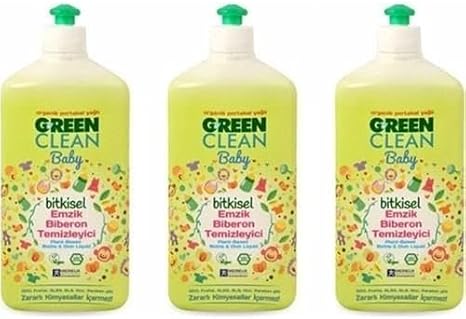 Green Clean Baby Bitkisel Biberon Emzik Temizleyici 500 ml x 3