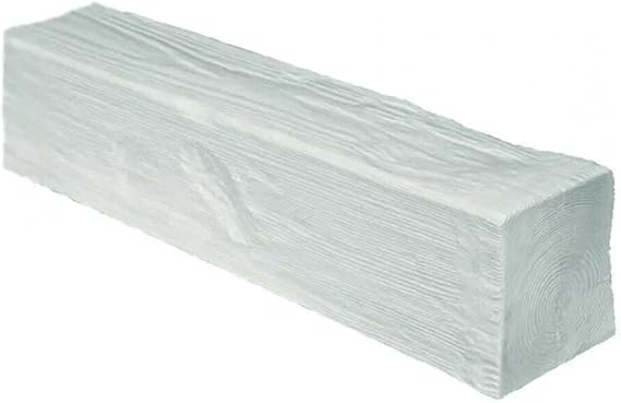 PROVISTON PU Beam 190 x 130 x 3000 mm High Strength Polyurethane White Wood Effect Decorative Beam Ceiling Beam Realistic Imitation Wood 3 m