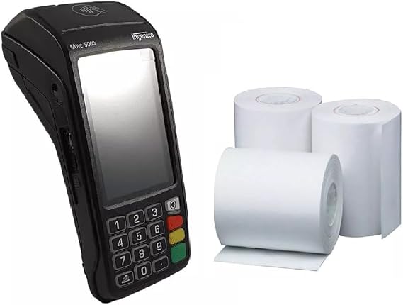Replacement Receipt Paper for Ingenico Move 5000 Payment Device, 20 Rolls
