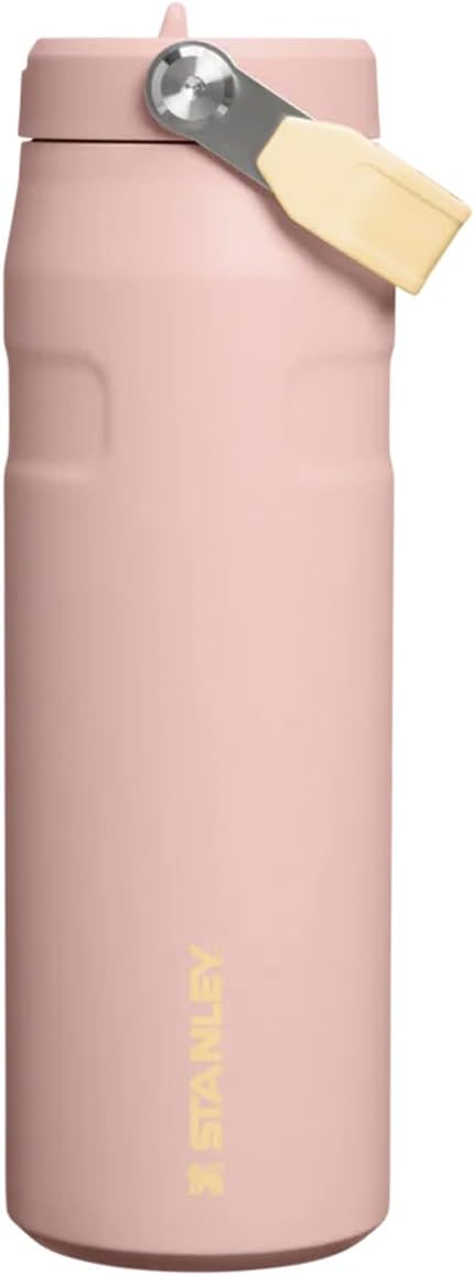 Stanley Buz Akışı Bottle Flip Straw 2.0 Pipetli Termos Bardak 0.7L Şeftali Gülü, 10112830511