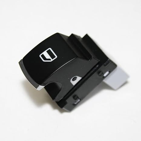 Black Window Switch Button Passenger Side Control Compatible With Caddy Eos Golf Jetta Passat Scirocco Sharan Tiguan Touareg Touran Transporter A3 Alhambra OEM 5K0959855 5K0959855XSH