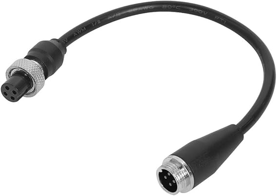 Power Extension Cable for Ninebot GoKart Pro Kit, for segway S MAX, miniPRO & Lite, 4-Pin Connector Charging Adapter, Flexible PVC Wire 24cm Black