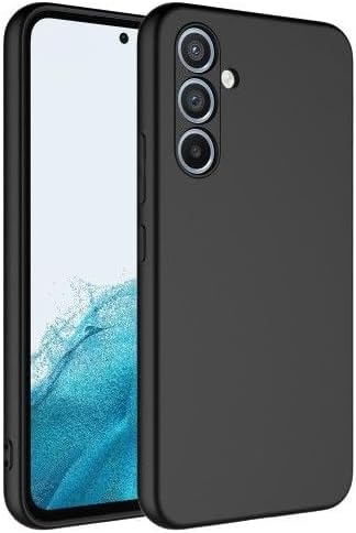 Samsung A34 Uyumlu Liquid Silicone kılıf Şok Emici Full Kasa Koruma Sağlayan Kılıf (Siyah)