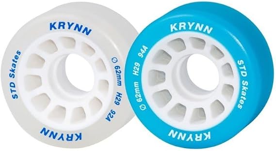 L'ESTEL スケート - STD SKATES & WHEELS - STD KRYNN - ホイール8個 + ベアリング16個セット ダンスやショー用ホイールのフィギュアスケート用 直径62mm。