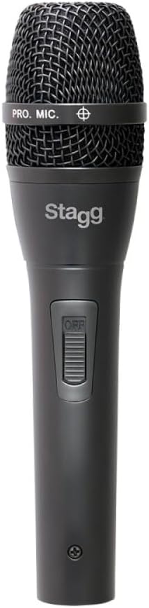 Stagg SDM80 Professional Cardioid Dynamic Microphone, 3-Pin XLR Connection, Vocal and Instrumental Microphone