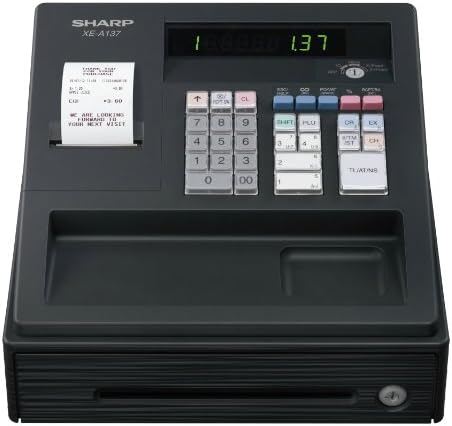 Sharp Electronic Cash Register Model XE-A137 Black
